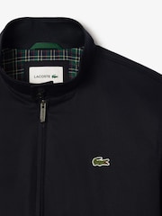 Lacoste Blue Waterproof Twill Harrington Jacket - Image 6 of 8
