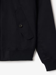 Lacoste Blue Waterproof Twill Harrington Jacket - Image 7 of 8