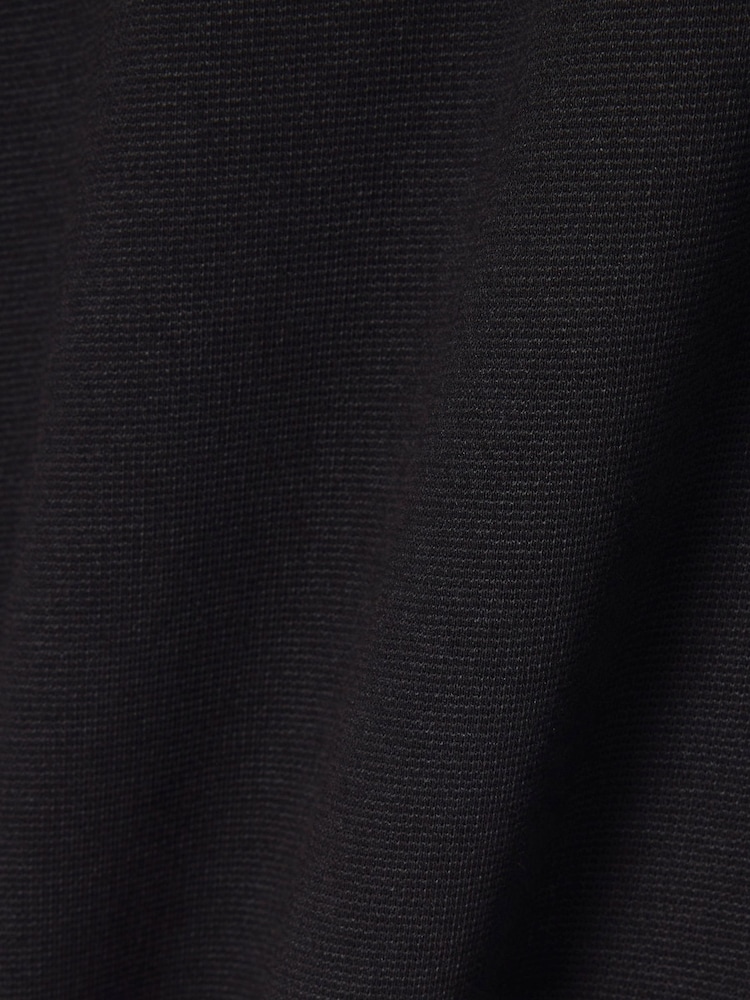 Lacoste Black Chrome Regular Fit Cotton Blend Ottoman Polo Shirt - Image 3 of 3