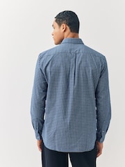 Lacoste Blue Small Check Flannel Shirt - Image 2 of 4
