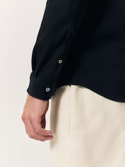 Lacoste Black Slim Fit Cotton Piqué Shirt - Image 5 of 8