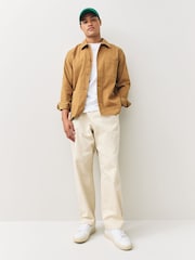 Lacoste Brown Woven Overshirt - Image 2 of 4