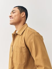 Lacoste Brown Woven Overshirt - Image 3 of 4