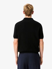 Lacoste Textured Cotton and Wool Blend Buttonless Polo Shirt - Bild 3 von 3