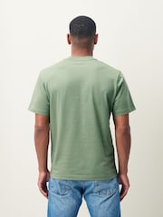 Lacoste Olive Green Luxury Pima Cotton T-Shirt - Image 3 of 5