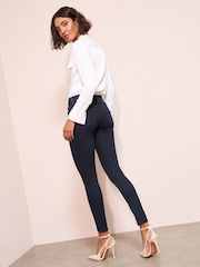 Friends Like These Dark Blue Elasticated Waist Denim Jeggings - Image 3 of 4