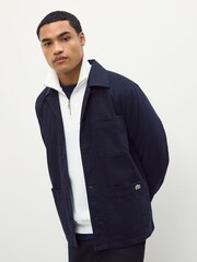 Lacoste Blue Lacoste Woven Overshirt - Image 3 of 6