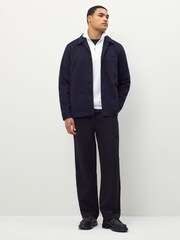Lacoste Blue Lacoste Woven Overshirt - Image 4 of 6