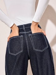 Friends Like These Rinse Blue Denim Barrel Jeans - Image 5 of 5