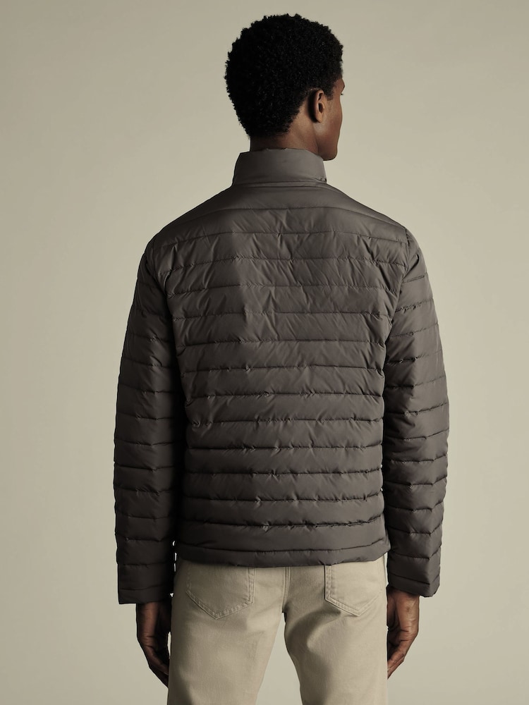 Charles Tyrwhitt Brown Lightweight Quilted Jacket - Image 2 of 5
