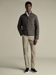 Charles Tyrwhitt Brown Lightweight Quilted Jacket - Image 3 of 5