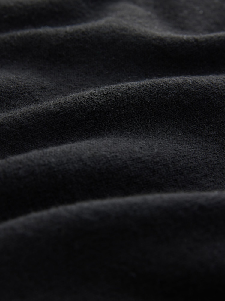 Black Super Soft Crew Neck Long Sleeve Jumper - Image 9 of 9