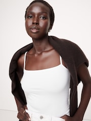 Banana Republic White Refined Camisole - Image 1 of 4