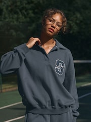self. Blue Rugby Sweatshirt - Image 6 of 11