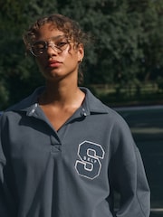self. Blue Rugby Sweatshirt - Image 7 of 11