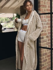 self. Cream Towelling Robe - Image 5 of 8