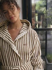 self. Cream Towelling Robe - Image 7 of 8