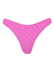 Victoria's Secret PINK Pink Gossip Thong Cotton Thong Knickers - Image 3 of 3