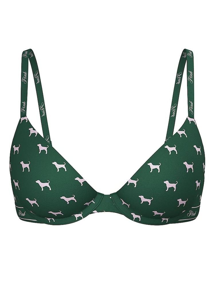 Victoria's Secret PINK Jaguar Green T Shirt Bra - Image 3 of 3