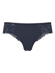Victoria's Secret PINK Noir Navy Blue Thong Knickers - Image 3 of 3