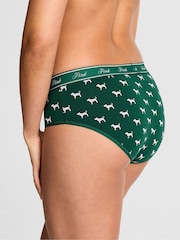 Victoria's Secret PINK Jaguar Green Hipster Cotton Logo Boyshort Knickers - Image 2 of 4