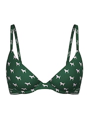 Victoria's Secret PINK Jaguar Green Push Up Bra - Image 1 of 1