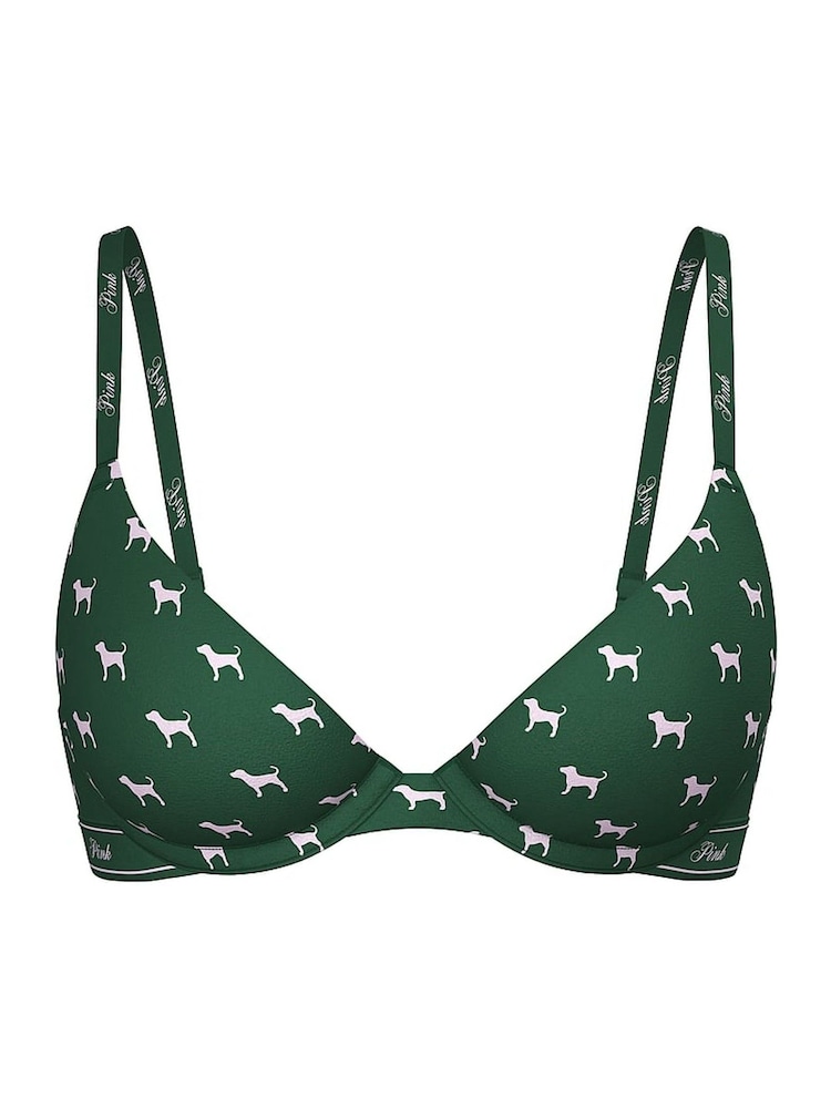 Victoria's Secret PINK Jaguar Green Push Up Bra - Image 1 of 1
