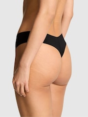 Victoria's Secret PINK Black Glow In The Dark Ghost Thong No Show Thong Knickers - Image 2 of 3
