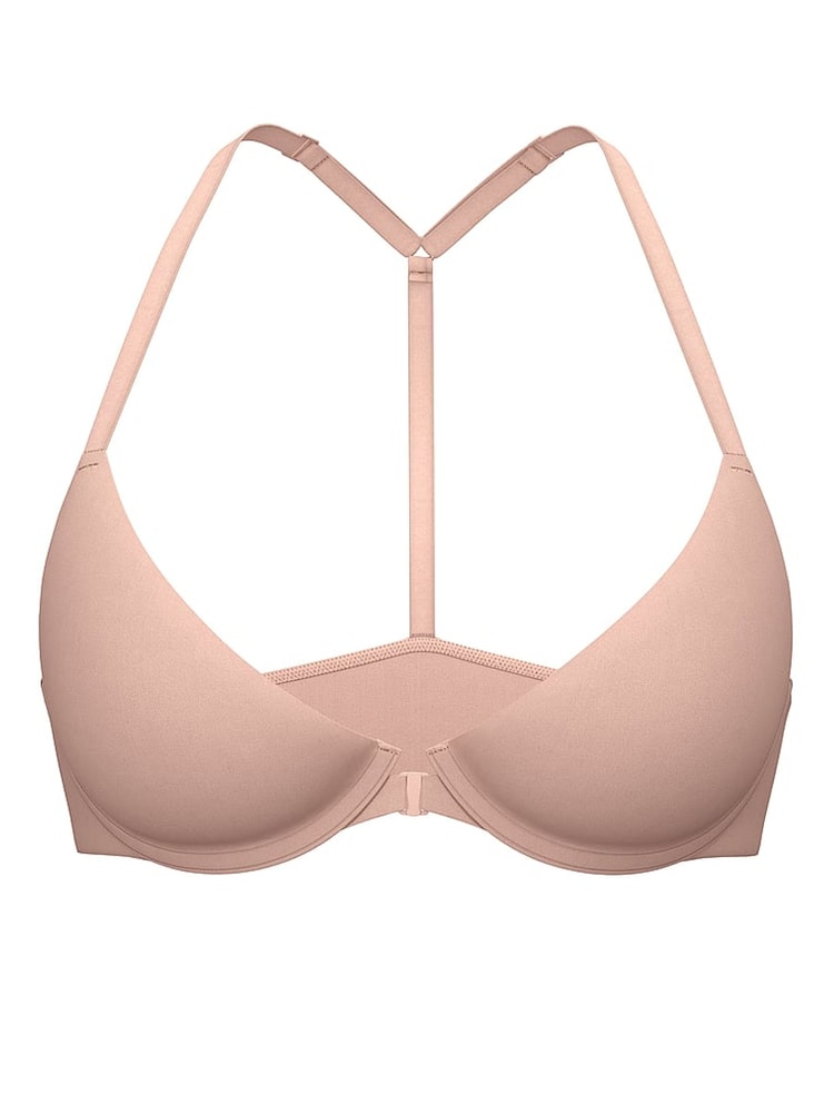Victoria's Secret PINK Macaron Nude Push Up Front Close Bra - Image 3 of 3