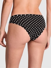 Victoria's Secret PINK Black Dot Print Cheeky Cotton Knickers - Image 2 of 3