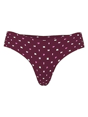 Victoria's Secret PINK Purple Rose Thong No Show Thong Knickers - Image 3 of 3