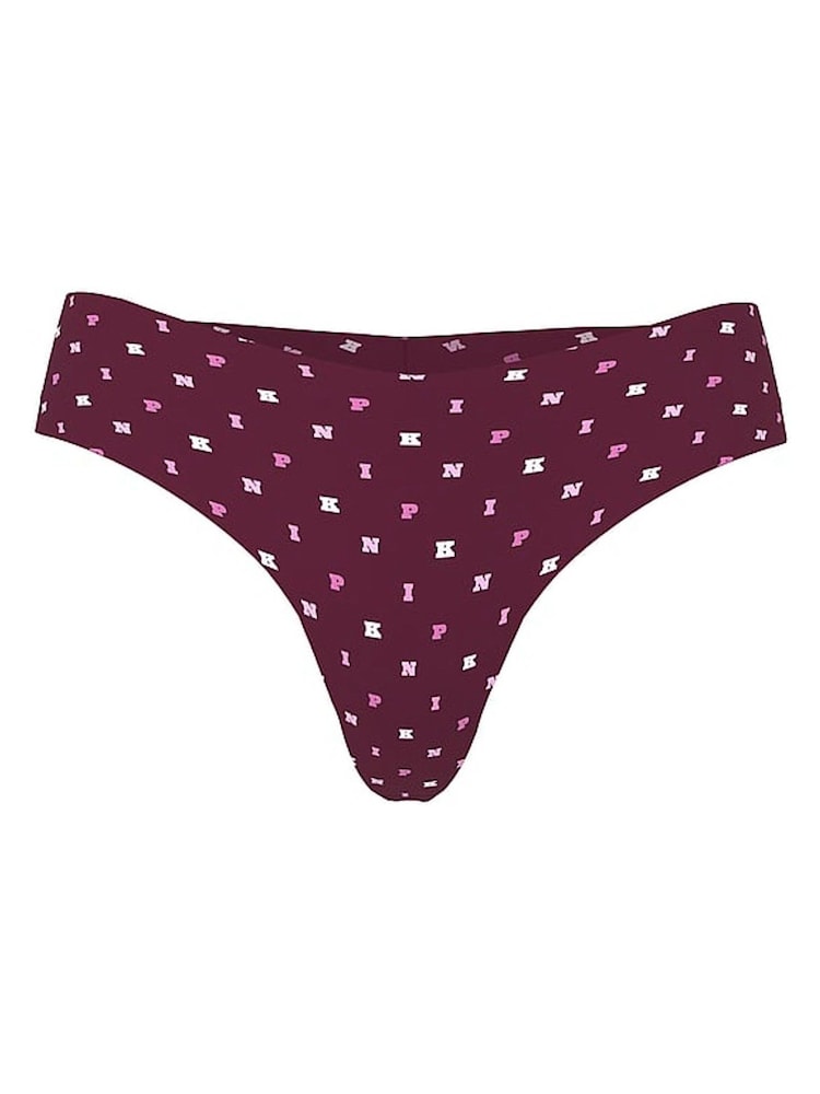 Victoria's Secret PINK Purple Rose Thong No Show Thong Knickers - Image 3 of 3