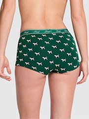 Victoria's Secret PINK Jaguar Green Short Cotton Logo Boyshort Knickers - Image 2 of 2