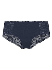 Victoria's Secret PINK Navy Blue Cheeky No Show Lace Trim Cheeky Knickers - Image 3 of 3