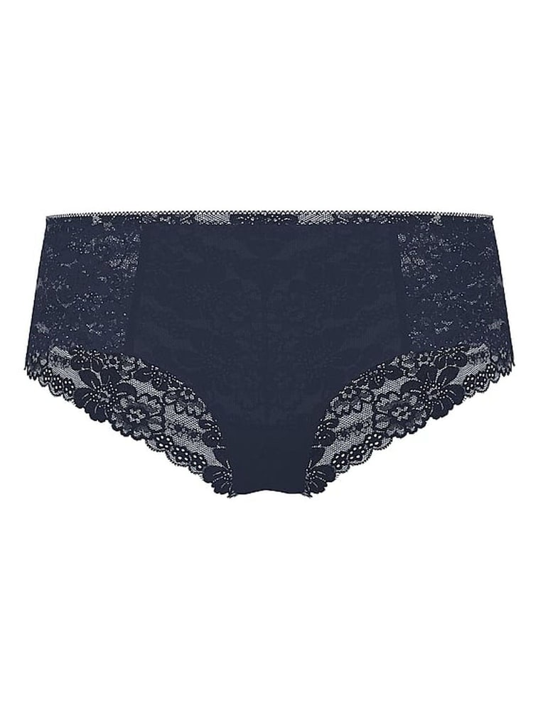 Victoria's Secret PINK Navy Blue Cheeky No Show Lace Trim Cheeky Knickers - Image 3 of 3