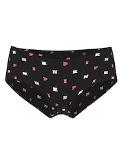 Victoria's Secret PINK Black Pink Print Cheeky No Show Cheeky Knickers - Image 3 of 3