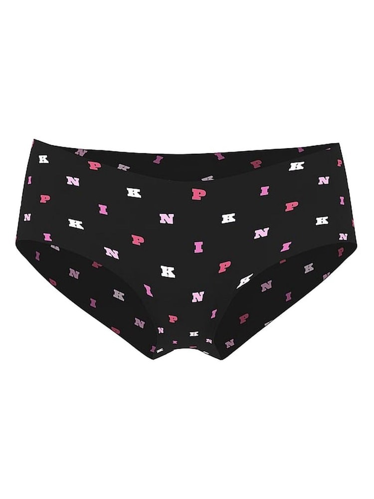 Victoria's Secret PINK Black Pink Print Cheeky No Show Cheeky Knickers - Image 3 of 3