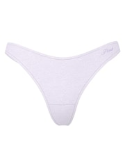 Victoria's Secret PINK Purple Whisper Thong Cotton Thong Knickers - Image 3 of 3
