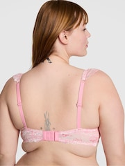 Victoria's Secret PINK Petal Pink Lightly Lined Balcony Lace Flutter Sleeve Bra - Image 2 of 4