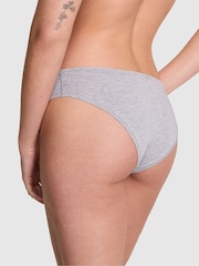 Victoria's Secret PINK Medium Heather Grey Cheeky Cotton Knickers - Image 2 of 3