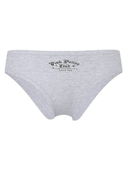 Victoria's Secret PINK Medium Heather Grey Cheeky Cotton Knickers - Image 3 of 3
