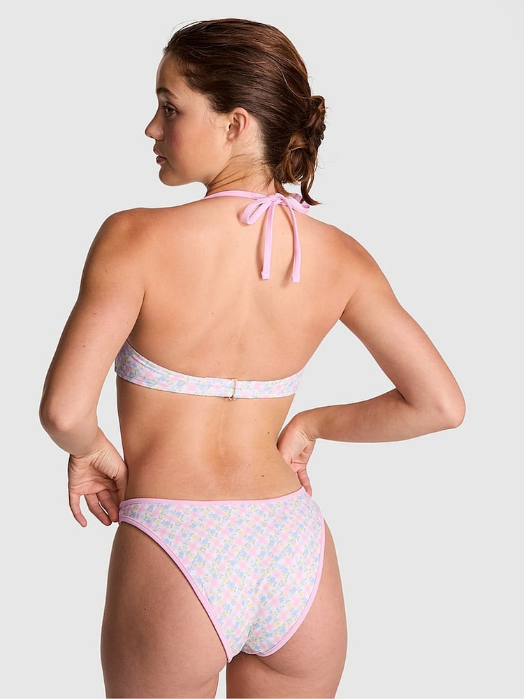 Victoria's Secret PINK Daisy Pink Gingham Sylvie Bikini Top - Image 2 of 2