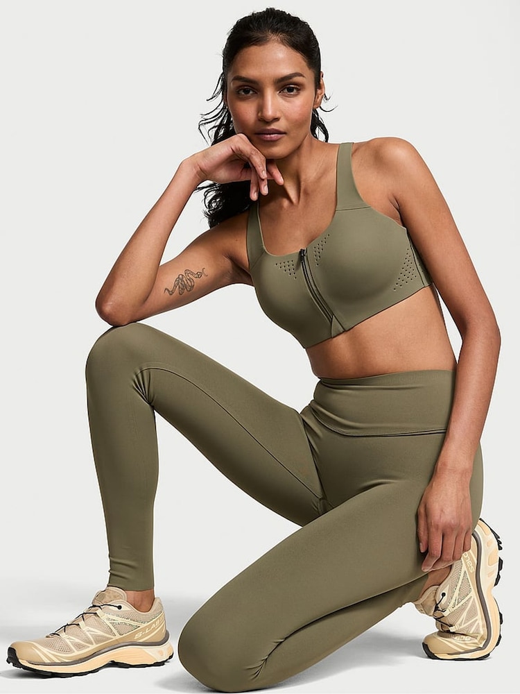 Victoria's Secret Desert Cactus Green Full Length Elevate™ Leggings - Image 1 of 2