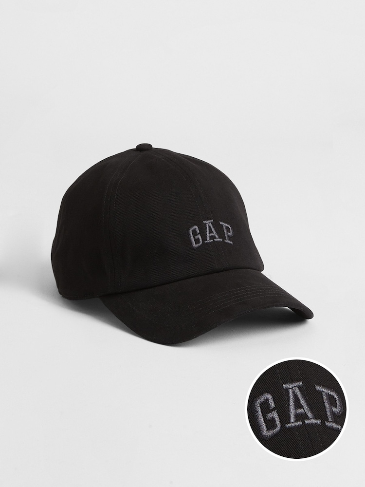 Gap Black Adult 100% Cotton Logo Baseball Cap - Image 1 of 1
