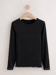 Black Thermal Base Layer Long Sleeved Top and Legging Set - Image 7 of 10