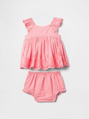 Gap Red/Pink Eyelet Cotton Outfit Set (Newborn-24mths) - Image 1 of 3