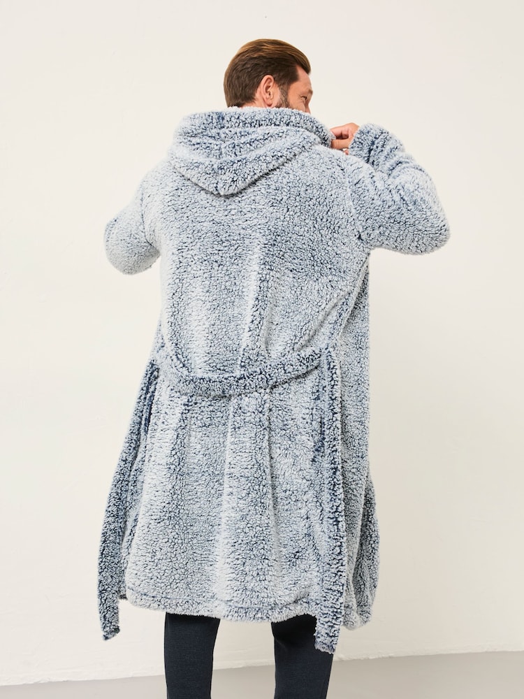 FatFace Navy Snuggle Sofa Robe - Image 2 of 6 FatFace Navy Snuggle Sofa Robe - Image 2 of 6