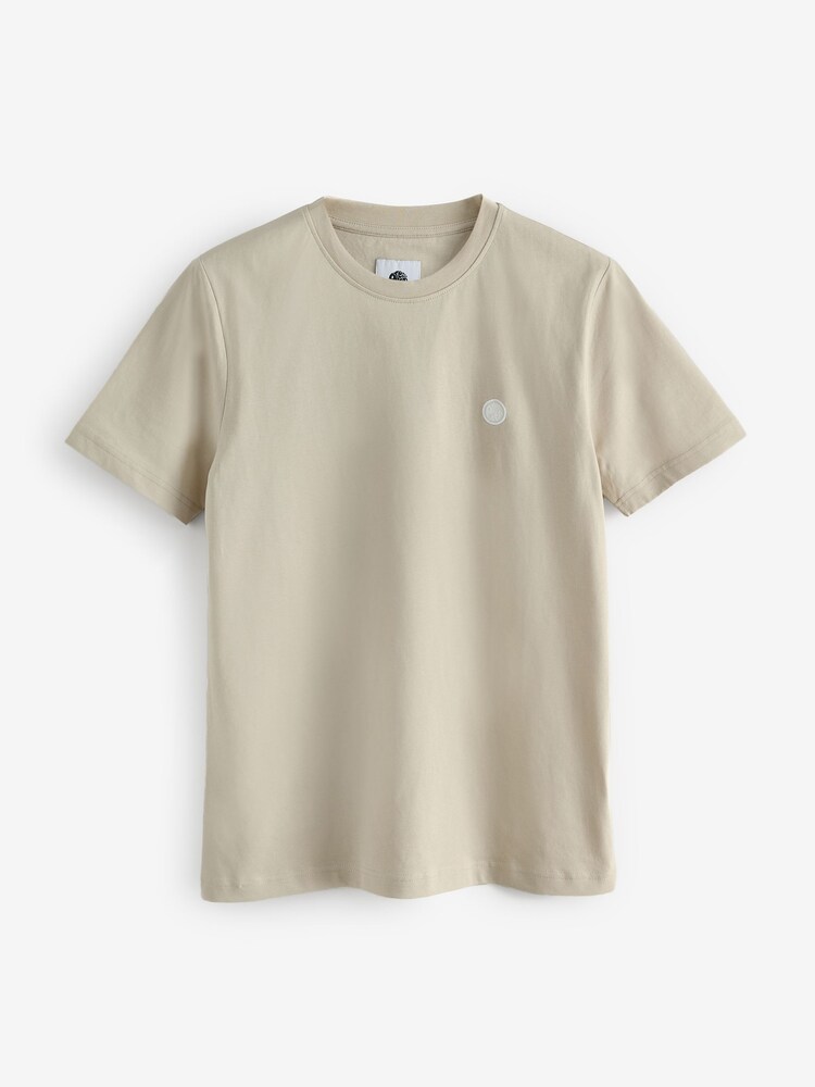 Pretty Green Grey 100% Cotton Mitchell T-Shirt - Image 1 of 1