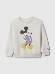 Gap Grey Disney Mickey Mouse Vintage Soft Sweatshirt (6mths-5yrs) - Image 1 of 2
