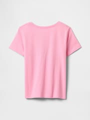 Rosa - Camiseta gráfica de manga corta y cuello redondo de Gap (6 meses - 5 años) - Imagen 2 de 5